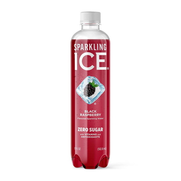 Sparkling Ice, Black Raspberry Sparkling Water, Zero Sugar Flavored Water, with Antioxidants