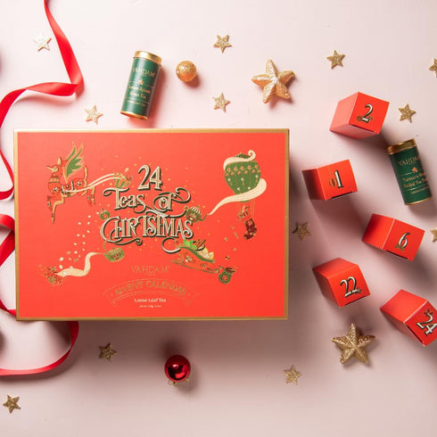 2026 (500g/17.63oz) 24 Sets 2026 2026 VAHDAM, Advent Calendar Unique Loose Leaf Tea - Exclusive Holiday Tea Gift |