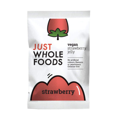 Just Wholefoods 6x Organic Strawbry Real Fruit Flavoured Jelly Crystals 85g
