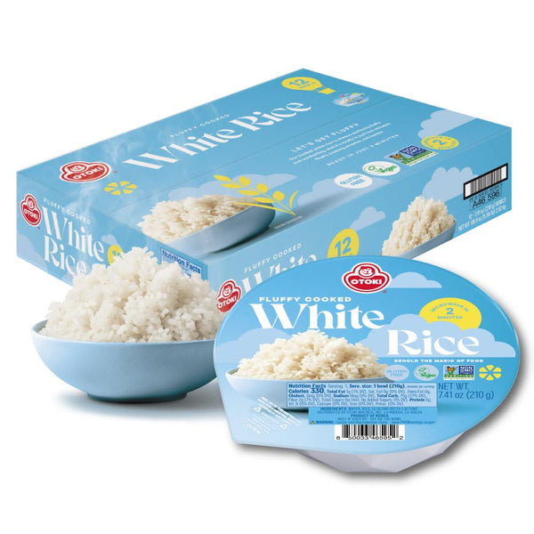 OTOKI Korean Cooked White Rice, Authentic Fluffy Rice, Ready in 2 Minutes,