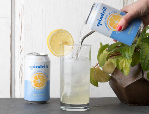 12 oz, (pack 8) Spindrift, Sparkling Water, Lemon