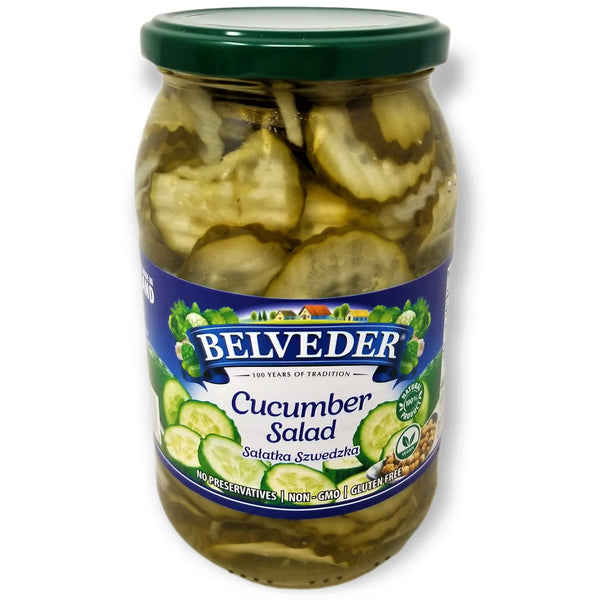 Belveder Cucumber Salad 31.74 oz 900g, Vegan, Non-GMO, Gluten-Free Pack of 1