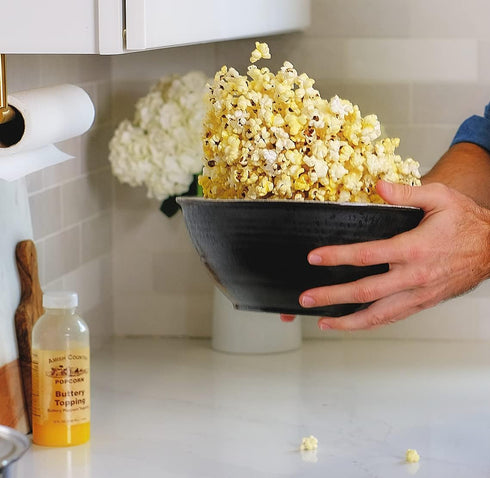 Country 4.5 (4.5 oz Amish Popcorn | Fine White Popcorn Salt - Ounce | Old Fashioned, Non-GMO Jar)