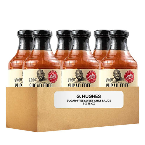 18 oz (6 Pack) G Hughes Sugar Free Sweet Chili Sauce - Gluten Free Dipping Sauces, Sugar Free Sauce, Hot Sauce, Low