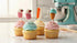 24ct, Dessert Lollipops Candy Milkshake, Ice Cream, and Popsicle, Strawberry Cream, Orange Cream, and Blueberry Cream