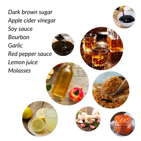 Fulton Fish Market Sweet Bourbon Seafood Glaze, 12oz, All Natural, Small Batch Crafted