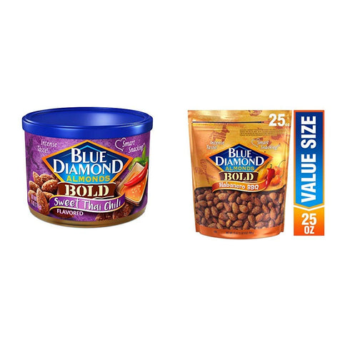Blue Diamond Almonds, Bold Sweet Thai Chili, 6 Ounce with Blue Diamond