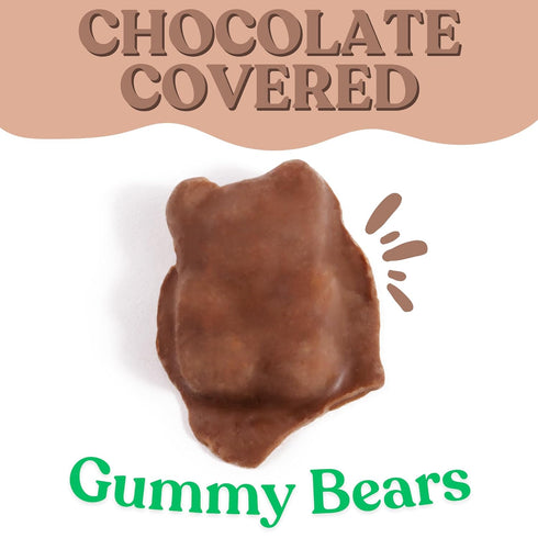 Gummies, 1 LB Bulk Muddy Bears Candy, Milk Chocolate Covered Great Goodie Bag Fillers or Party Favors