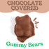 Gummies, 1 LB Bulk Muddy Bears Candy, Milk Chocolate Covered Great Goodie Bag Fillers or Party Favors