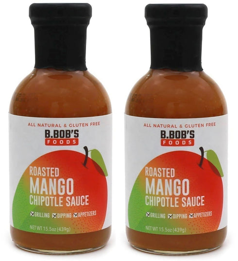 Bronco Bob's Roasted Mango Chipotle Sauce, 15.5oz, Pack of 2