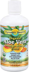 Dynamic Health Organic Aloe Vera Juice, Orange Mango Flavor | No Added