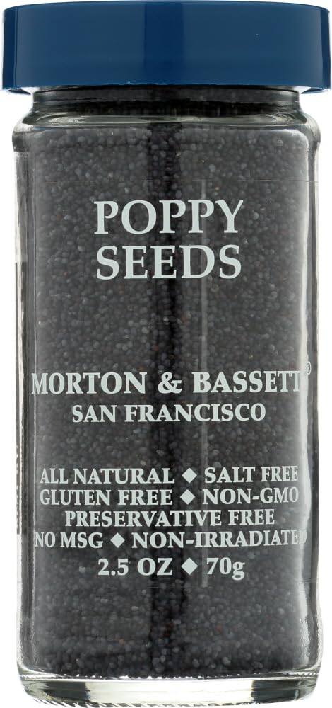 Morton & Basset Spices, Poppy Seeds, 2.5 Ounce (Pack of 3)