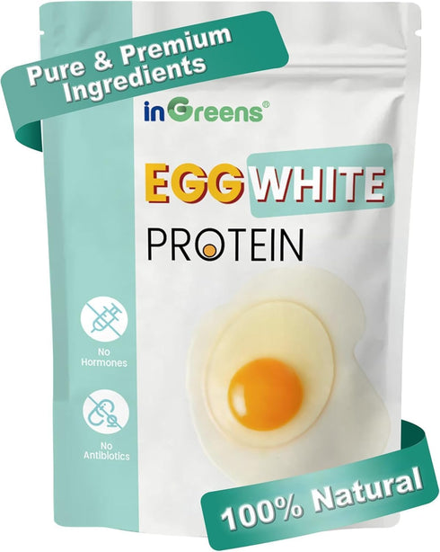 inGreens 10 Oz Dried Egg White Protein Powder, Gluten-Free & Non-GMO &