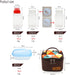 Travel Spice Containers Kit, 3 Pcs 2.7 oz Liquid Spice Bottles, 3 Pcs 3.3 oz Sauce Bottle, Durable Storage Bag for