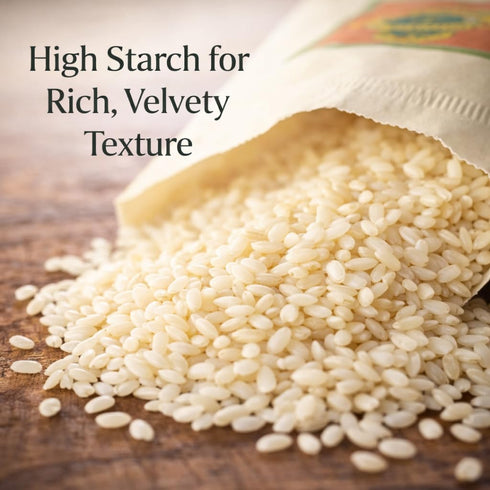 Riso Melotti 2.2 lb (1 Nano Vialone Veronese IGP Risotto Rice Premium Italian Rice, High Starch for Creamy Texture