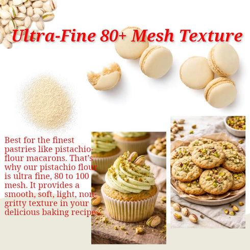 ASAHI CLUB 100% 12 oz Pistachio Flour, Naturally Raw Pistachios, Ultra Fine, Gluten Free, Kosher, Low-Carb Keto