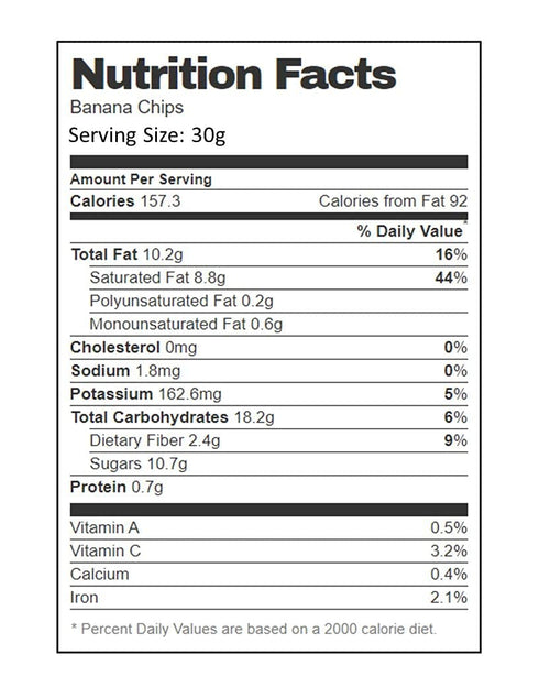 (5 LB) Aiva Dried Sweetened Banana Chips Fresh, Crispy & Sweetened, Delicious Snack for Snacking