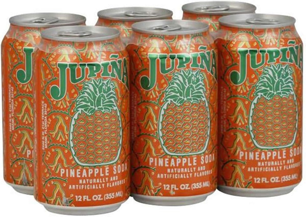 GONDMAX 4 Set - Jupina Pineapple Soda 12 oz. Case of 6 Cans