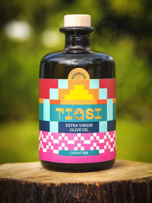 TIQSI 16.9 oz (500ml) 2025 Coratina Extra Virgin Olive Oil, fl | Ideal with chocolate or pesto, Harvest Spring | Tacna