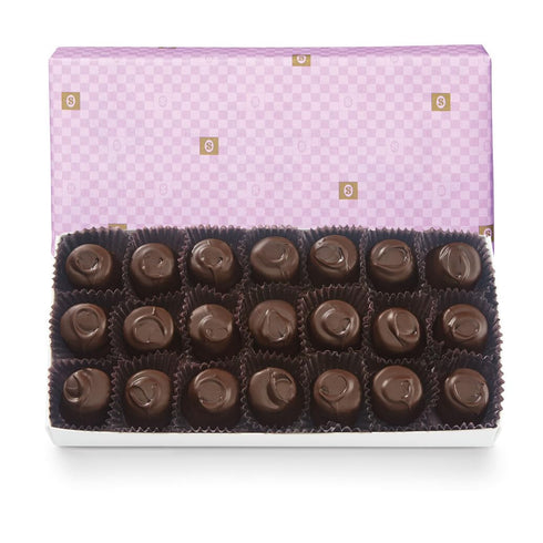 See's Candies 1lb Dark Raspberry Cream Lavender Wrap