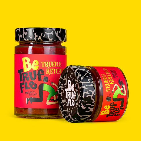 7,5 OZ 200g 100% Be Truffle - Black Truffle Ketchup - - Made in Italy - Vegan, Cholesterol-Free, Gluten-Free