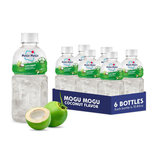 Mogu Mogu Coconut Juice Drink with Nata de Coco Refreshing Coconut Beverage