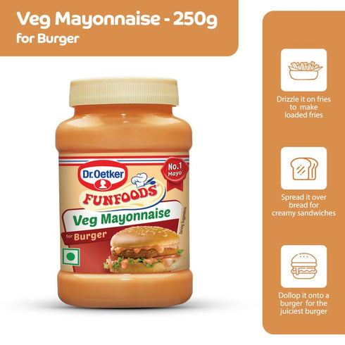 Funfoods 275G Burger Mayonnaise Eggless