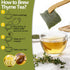 100 100% Premium Thyme Leaf Tea Bags, Made with Pure Thyme Leaves, Aid Digestion & Support Respiratory, No Additives