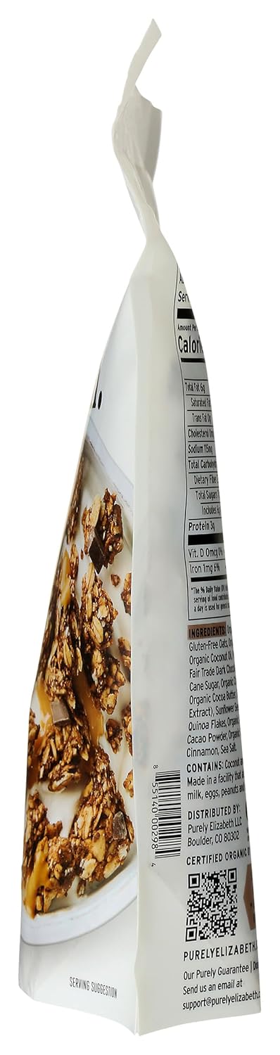 10 Purely Elizabeth, Granola Nut Butter Chocolate, Ounce