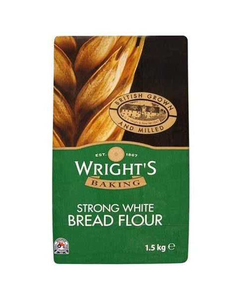 wrights baking Wright's Baking Strong White Bread Flour 1.5kg x 2 Packs