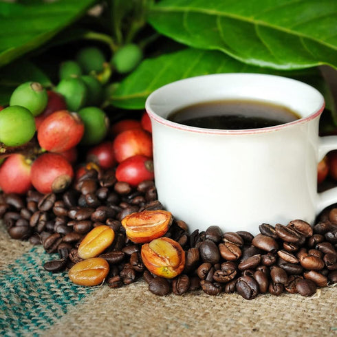Keokea Coffee Co. 100% 1lb (16oz) Packaged Hawaiian Kona Coffee - Whole Bean - Dark/Medium Roast - - Private Reserve