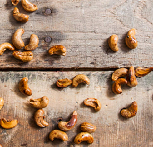 (2 Lbs) Dry Roasted Dark Cashews with Himalayan Salt - Dark Oven Roasted and Salted to Perfection in Small Batches