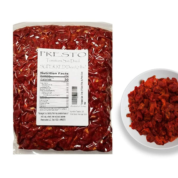 Tomatoes Sun-Dried, SUPER RED Diced cut, Ready to Eat Vegetables | Produced