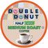 72 Count Double Donut Coffee Half Caff Coffee Pods, Single Serve Half Caffeine Coffee Pods For Keurig K Cup Brewers
