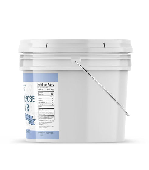 2 Unpretentious All Purpose Flour, Gallon Bucket, Versatile Kitchen Staple, Food Storage