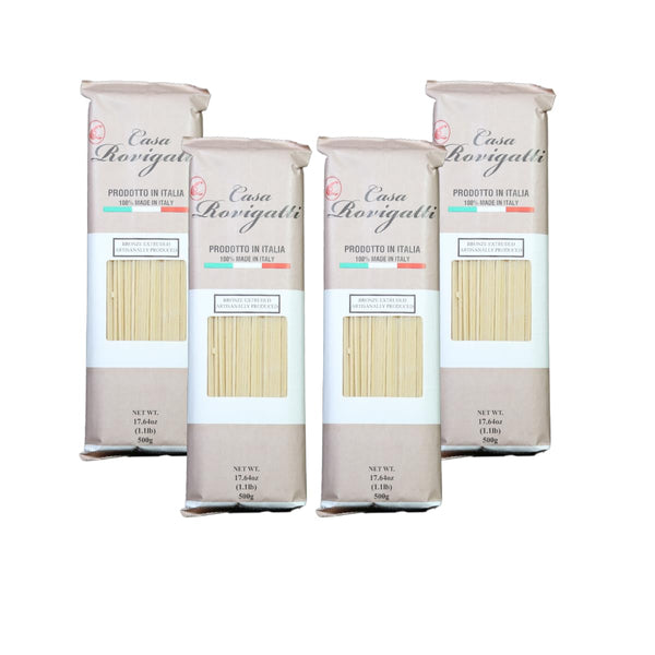Casa Rovigatti Bronze Extruded Italian Spaghetti, Artisanal Made in Italy, 17.64 oz,