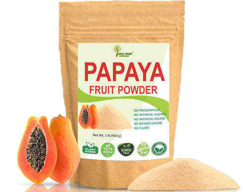 Indus Farms Papaya Fruit Powder Natural Papain Tenderizer for Marinades, Sauces &