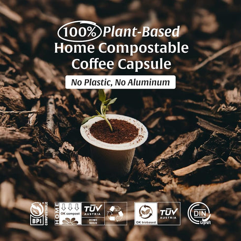 40 Artizan Coffee Decaf Organic Swiss Water Espresso Pods for Nespresso Original | Heavenly Project | Compostable