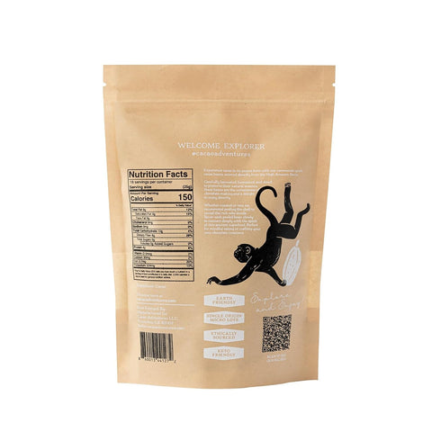 Communities 1 lb Pack Cacao Adventures Raw Cacao Beans - Wild Strains Farmed by Awajun in Peruvian Amazon, Whole Cocoa