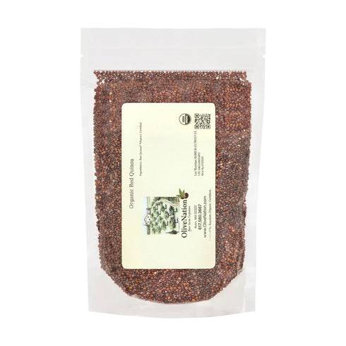 OliveNation Organic Red Quinoa - Nutritious Whole Grain Red Quinoa Seeds for
