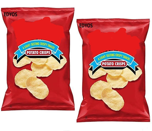 EDYOS Regular Potato Crisps, 4.25 Oz. Bags (Pack of 2)