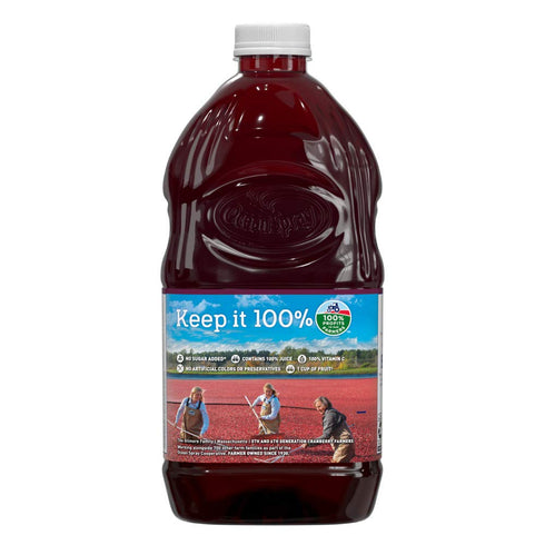 100% 64 Oz (Pack 8) Ocean Spray Juice Cranberry Pomegranate Juice Blend, Fl Bottle