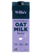 Willa's Organic Barista Oat Milk 50% Less Sugar, Non-GMO, Shelf Stable, Non-Dairy,