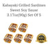 OSK 3.17oz(90g) Set 5 Kabayaki Grilled Sardines Sweet Soy Sause Of Wild Caught Sardines