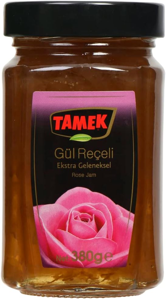 Tamek Turkish Rose Jam Preserve Traditional Style 380 GR