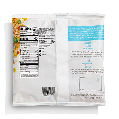 365 by Whole Foods Market 12 OZ Stir Fry Style Riced Cauliflower
