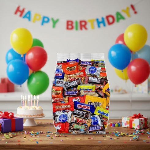 Yummy Chew Pack 2lb 2 Bulk Chocolate Candy Variety - Bulk Candy Individually Wrapped - Assorted Chocolate Candy