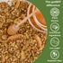 gutBFF 5g 9 oz Low Sugar Granola Gluten Free Healthy Granola with Lions Mane Mushroom & Baobab Superfruit for Gut
