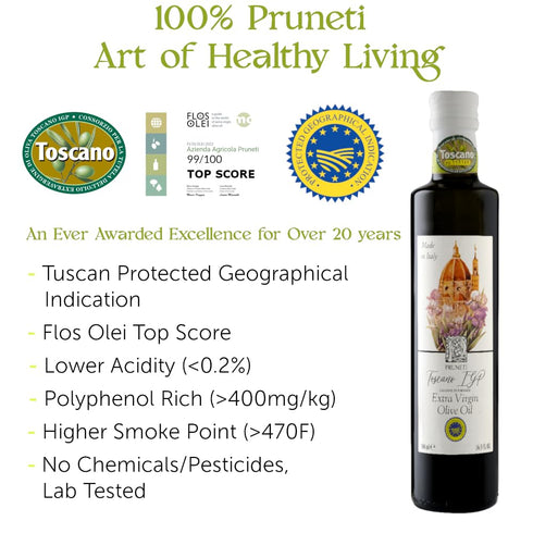 N1 2025 400+ Florence Drinking Extra Virgin Olive Oil Premium Early Harvest Gold Winner olive oil from Tuscany, Italy