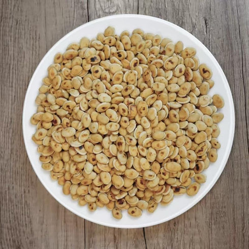 Visit the Store (0.5 lb) Royal Seafood USA Dried Fried White Hyacinth Bean White lablab bean Bai bian dou Chinese Bean